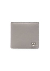 Valentino VLogo plaque bi-fold wallet