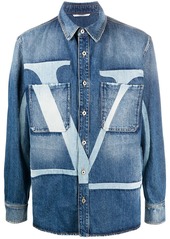 Valentino VLOGO-print denim jacket