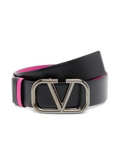 Valentino VLogo Reversible Logo Buckle Belt