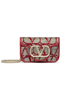Valentino VLogo Signature bead-embellished mini bag