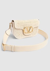 Valentino Vlogo Signature Crochet Shoulder Bag