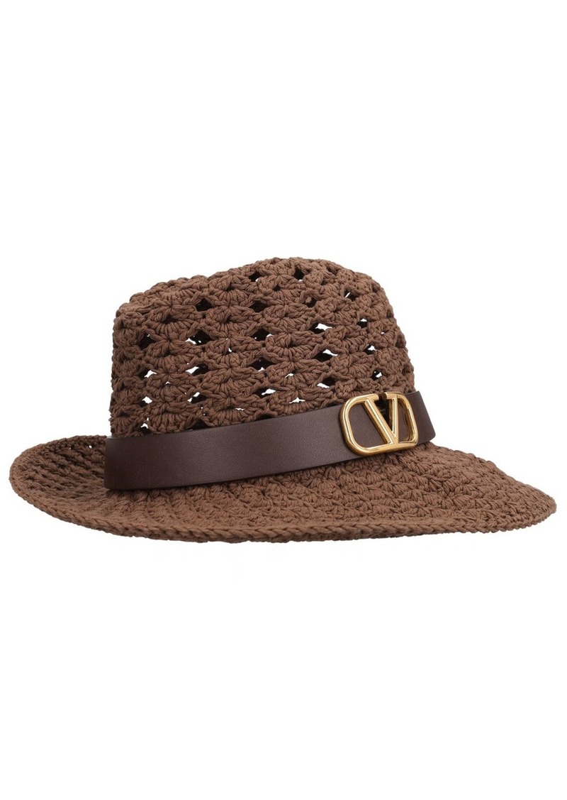 Valentino Vlogo Signature Fedora Hat