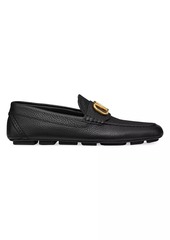 Valentino VLogo Signature Grainy Calfskin Driving Loafers