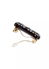 Valentino VLogo Signature Hair Clip in Resin, Metal and Crystals