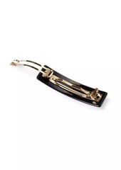 Valentino VLogo Signature Metal and Resin Hair Clip