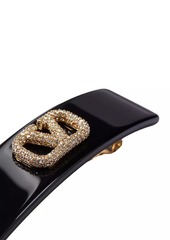 Valentino VLogo Signature Metal and Resin Hair Clip