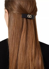 Valentino VLogo Signature Metal and Resin Hair Clip