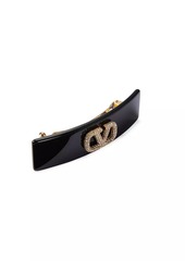 Valentino VLogo Signature Metal and Resin Hair Clip