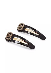 Valentino VLogo Signature Metal and Resin Hair Clips