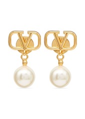 Valentino VLogo Signature pearl drop earrings