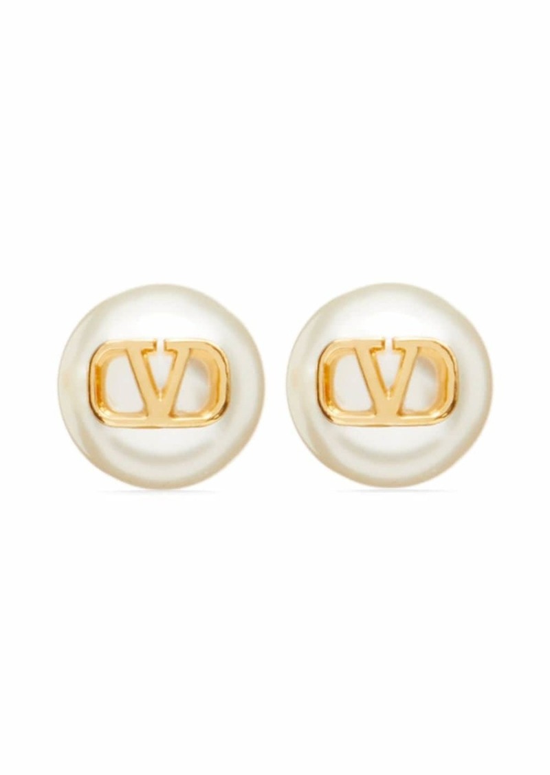 Valentino VLogo Signature pearl stud earrings