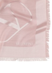 Valentino Vlogo Signature Silk & Wool Scarf