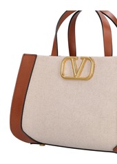 Valentino Vlogo Signature Small Canvas Tote Bag