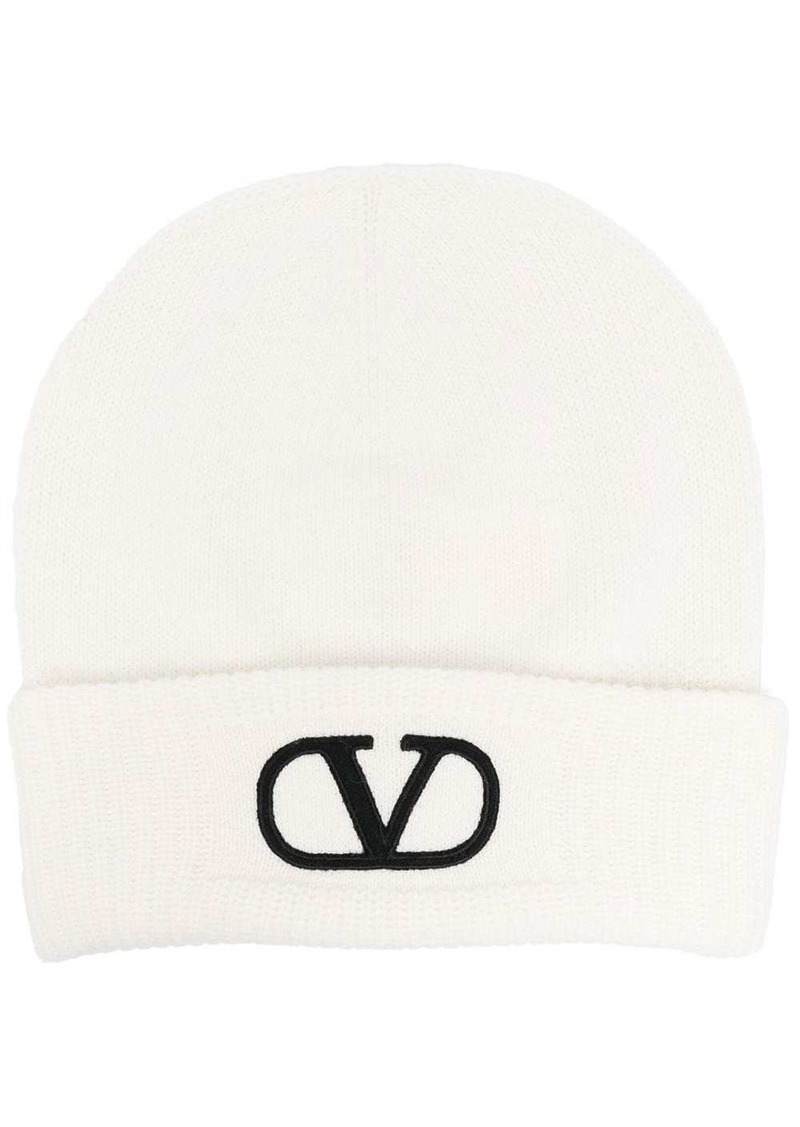 Valentino VLogo Signature virgin wool beanie