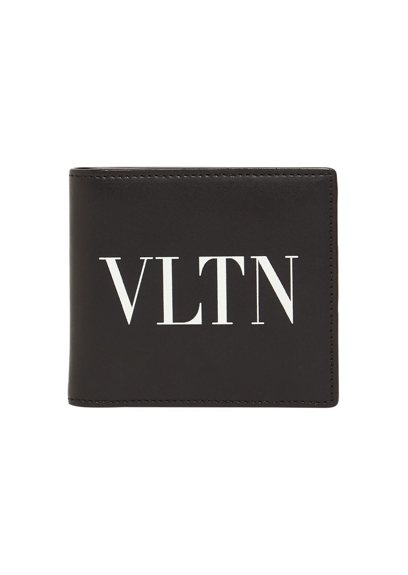 Valentino Vltn Leather Billfold Wallet