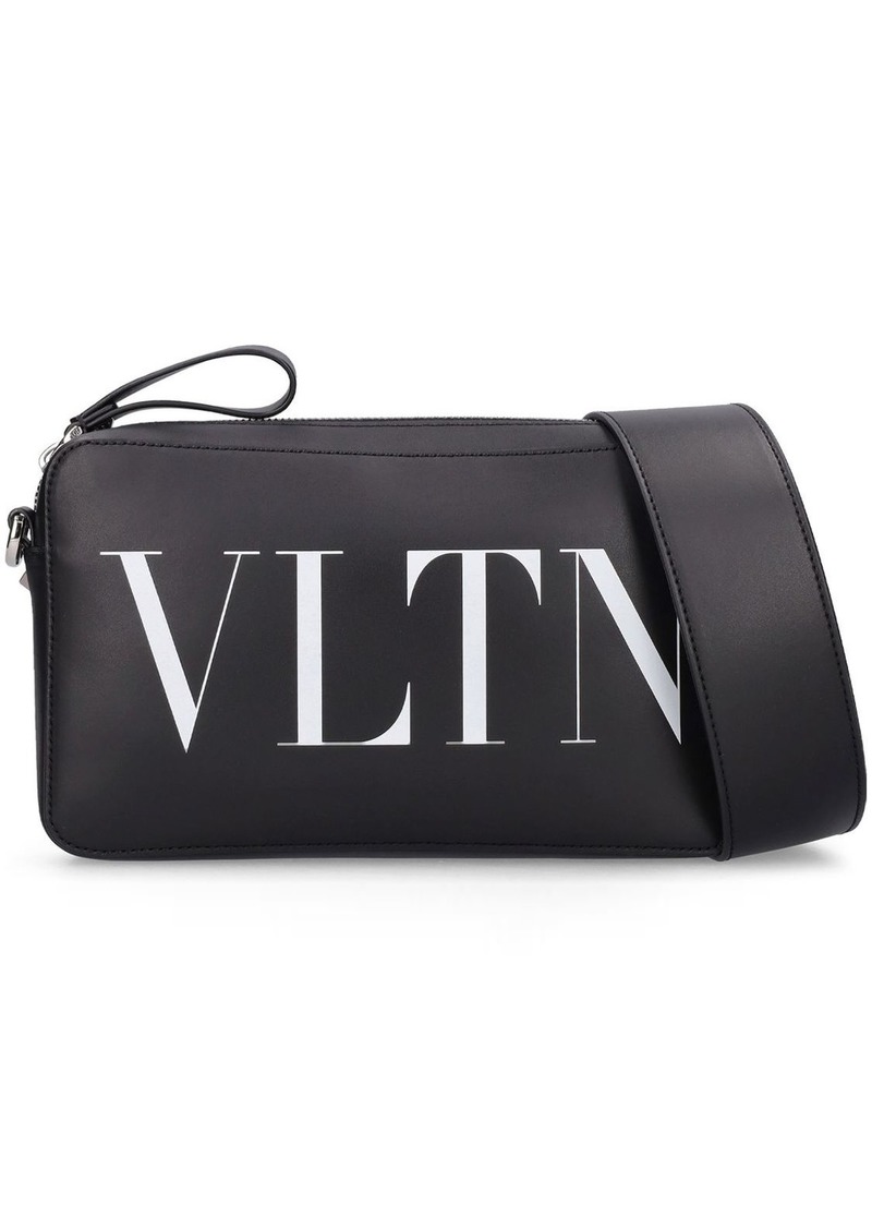 Valentino Vltn Leather Cross Body Bag