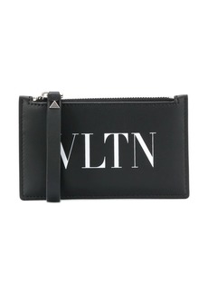 Valentino VLTN logo-print zipped cardholder