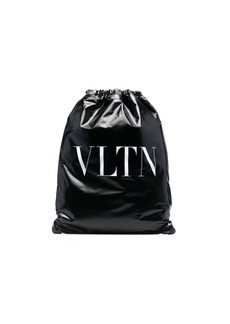 Valentino VLTN patent leather backpack