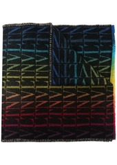 Valentino VLTN-print wool scarf