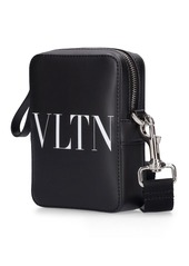Valentino Vltn Small Leather Crossbody Bag
