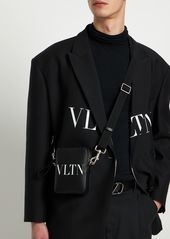 Valentino Vltn Small Leather Crossbody Bag