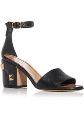 Valentino Womens Leather Ankle Strap Heels