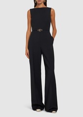 Valentino Wool & Mohair Sleeveless Jumpsuit