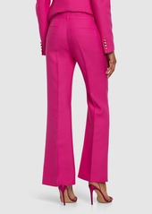 Valentino Wool & Silk Crepe Flared Pants