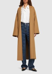 Valentino Wool Compact Belted Long Coat