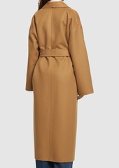 Valentino Wool Compact Belted Long Coat