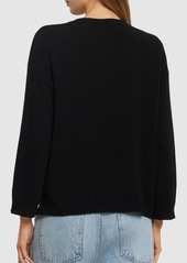 Valentino Wool Knit V-neck Sweater
