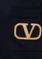 Valentino Wool Polo Cardigan