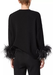 Valentino Wool Sweater with Feathers