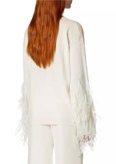 Valentino Wool Sweater with Feathers