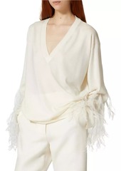 Valentino Wool Sweater with Feathers