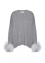 Valentino Wool Sweater With Feathers