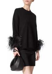 Valentino Wool Sweater with Feathers