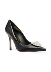 Valentino One Stud 100mm crystal-embellished pumps