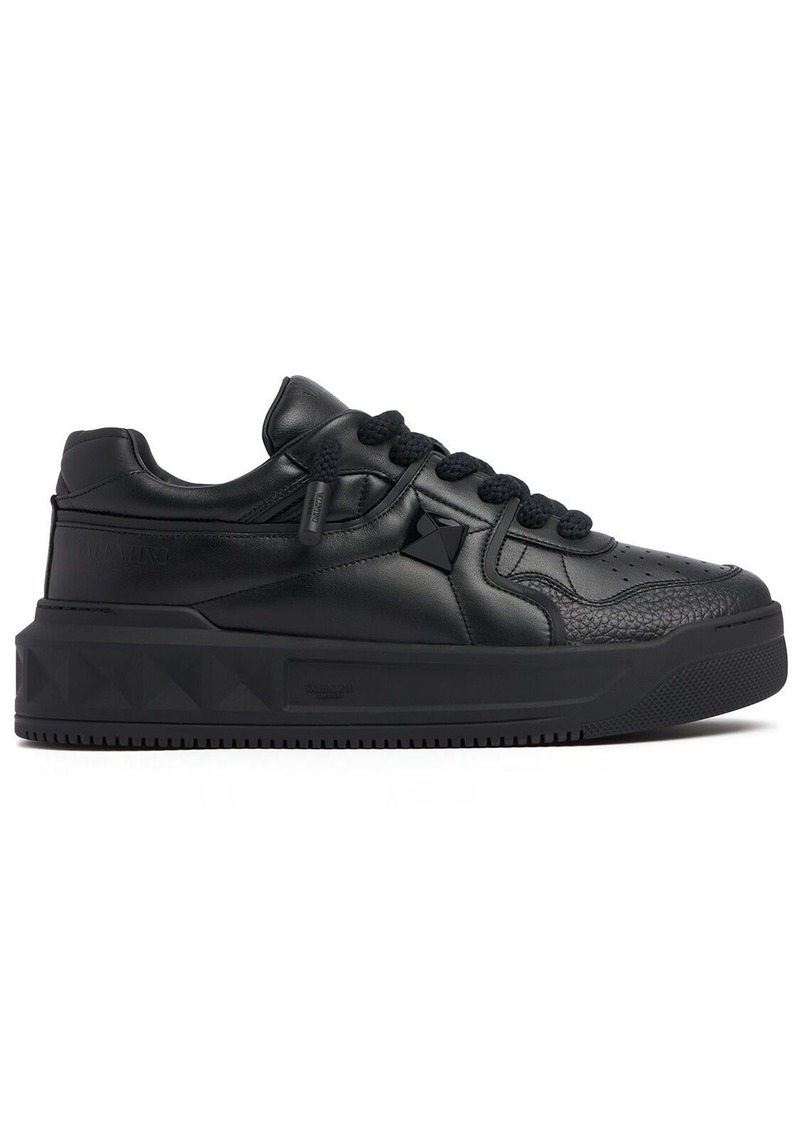 Valentino Xl One Stud Leather Sneakers