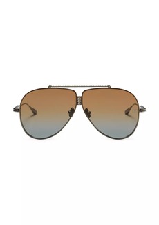 Valentino XVI 64MM Aviator Sunglasses