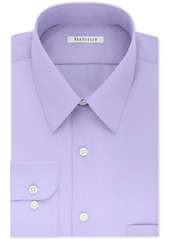 Van Heusen Men's Big & Tall Classic/Regular Fit Wrinkle Free Poplin Solid Dress Shirt - Lavender
