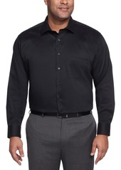 Van Heusen Tall Men's Solid Dress Shirt - Black