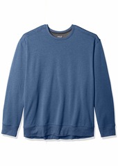 Van Heusen Men's Big and Tall Flex Sweater Fleece Crewneck Pullover Sweatshirt   Tall