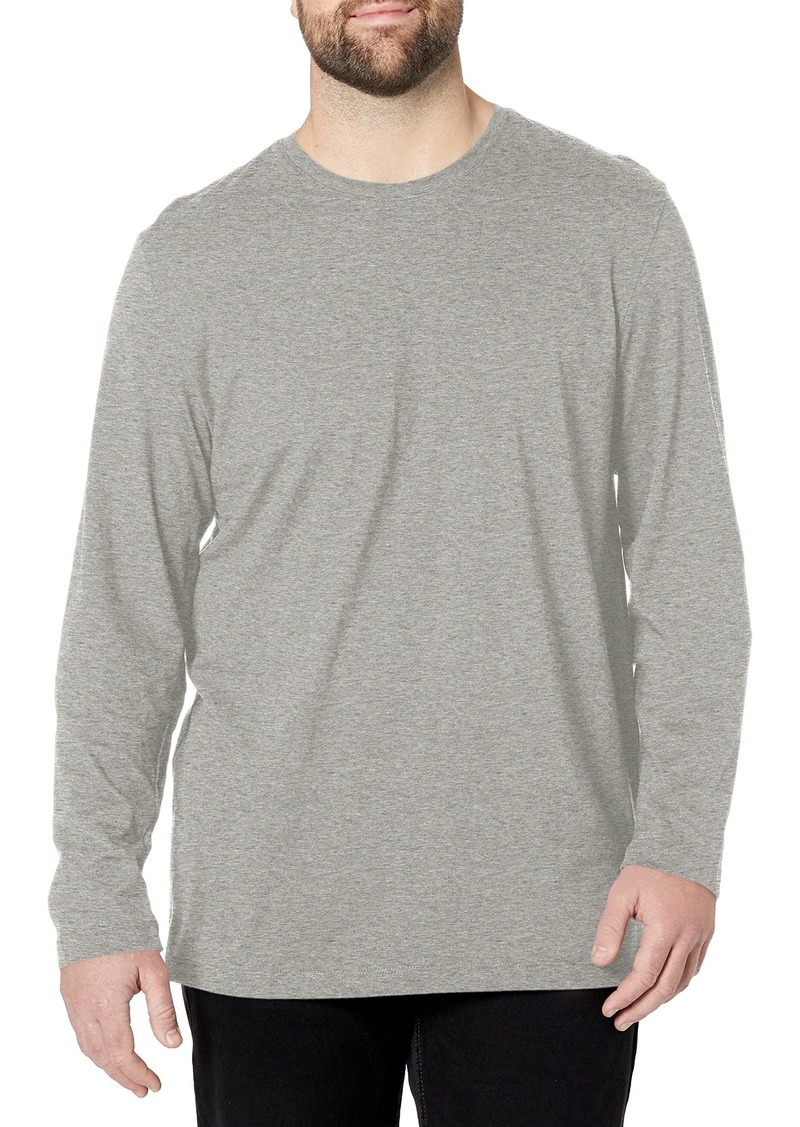 Van Heusen Men's Big Essential Long Sleeve Crewneck Luxe T-Shirt