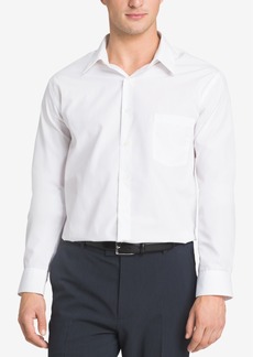 Van Heusen Men's Classic-Fit Point Collar Poplin Dress Shirt - White