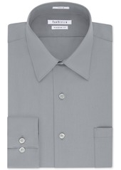 Van Heusen Men's Classic-Fit Point Collar Poplin Dress Shirt - Stone