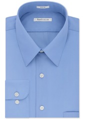 Van Heusen Men's Classic-Fit Point Collar Poplin Dress Shirt - Flame