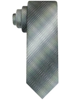 Van Heusen Men's Classic Micro-Grid Long Tie - Green