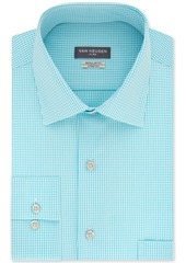 Van Heusen Men's Classic/Regular Fit Flex Collar Stretch Check Dress Shirt