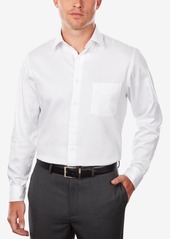 Van Heusen Men's Classic/Regular Fit Stretch Wrinkle Free Sateen Dress Shirt - White